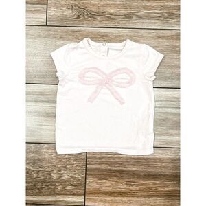 Kate Spade Pink Bow Tee, Size 6M